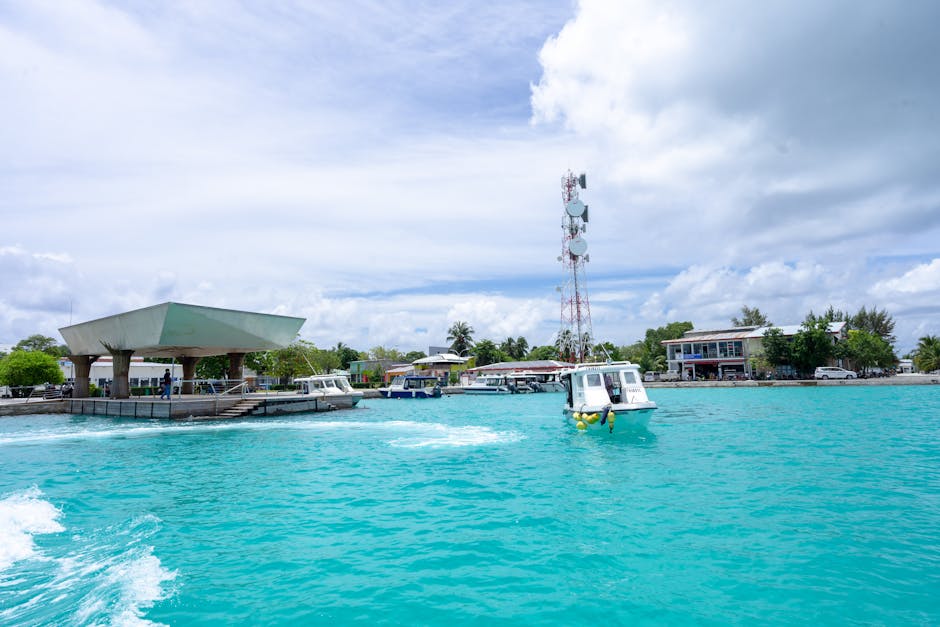Family snorkeling adventure in crystal clear waters of Belize barrier reef