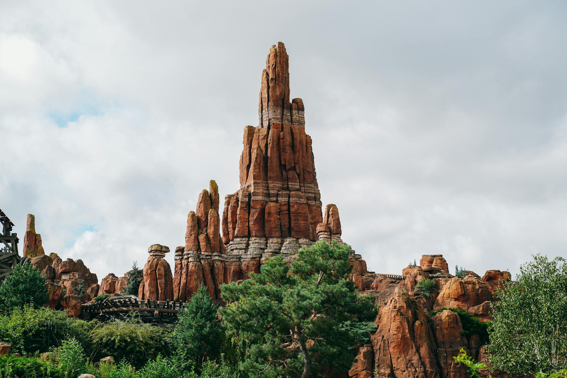 Big Thunder Mountain ride at a Disneyland theme park