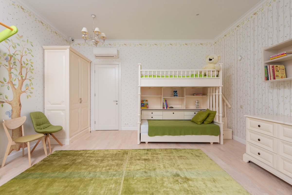 Family suite bunk bed setup typical of Great Wolf Lodge rooms sleeping four or more