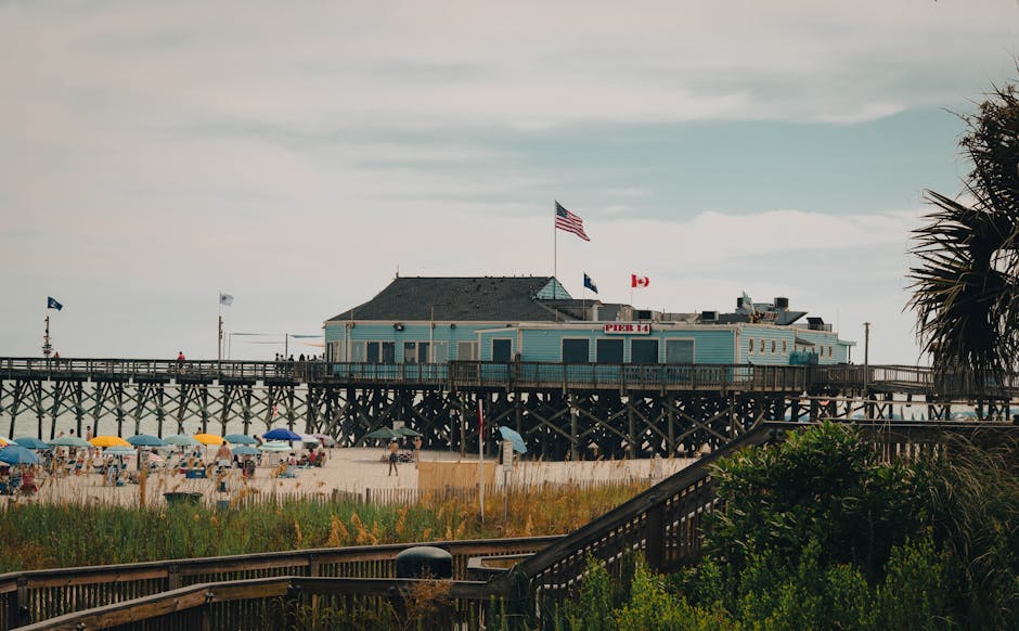 Myrtle Beach boardwalk and attractions