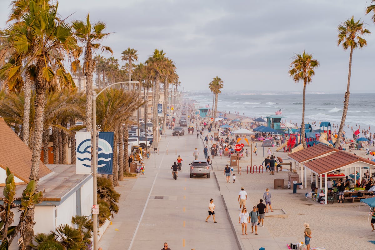 San Diego Boardwalk and Beach